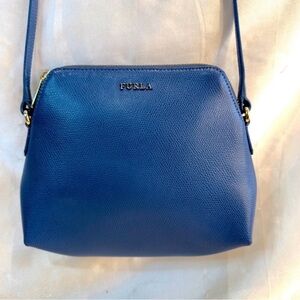 Furla navy dome cross-body bag, EUC